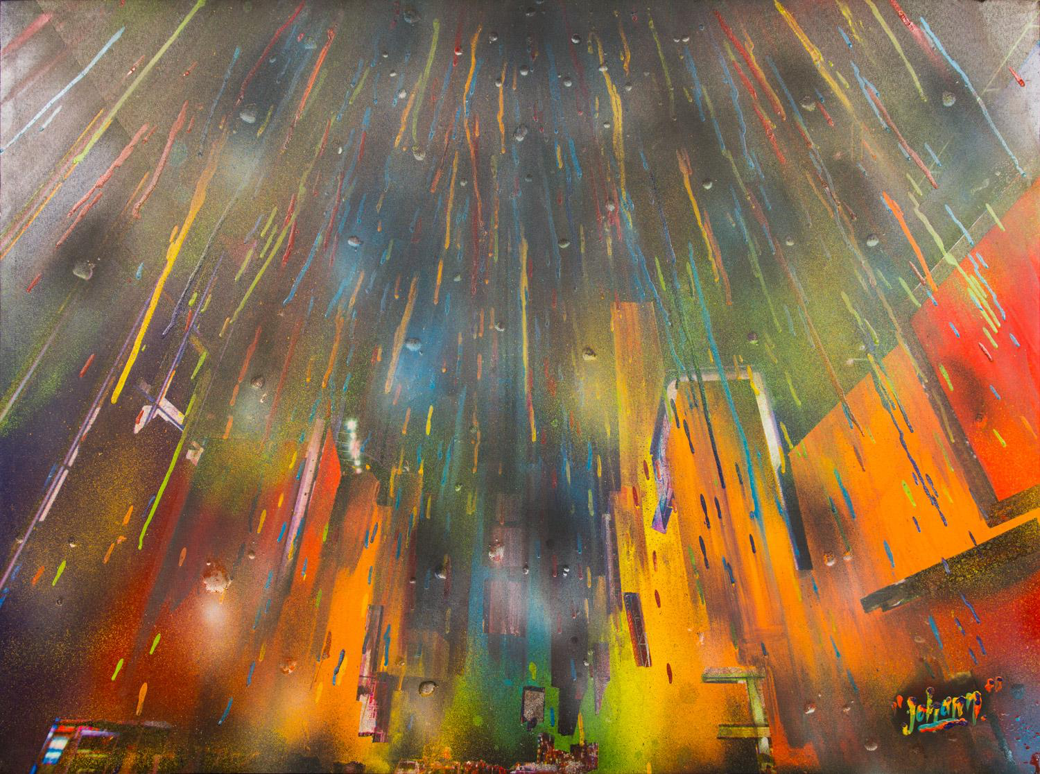 Acid Rainbow, a painting by Johann Neustifter